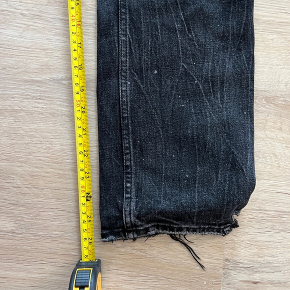 Abercrombie ultra high rise ankle straight in distressed black, SZ 4R/27 - Picture 7 of 9